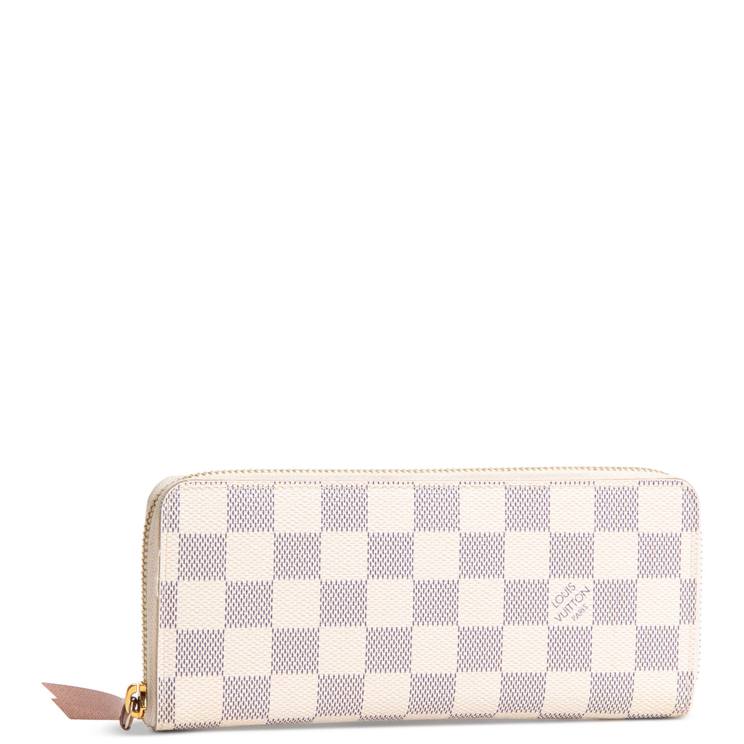 LOUIS VUITTON Damier Azur Clemence Wallet