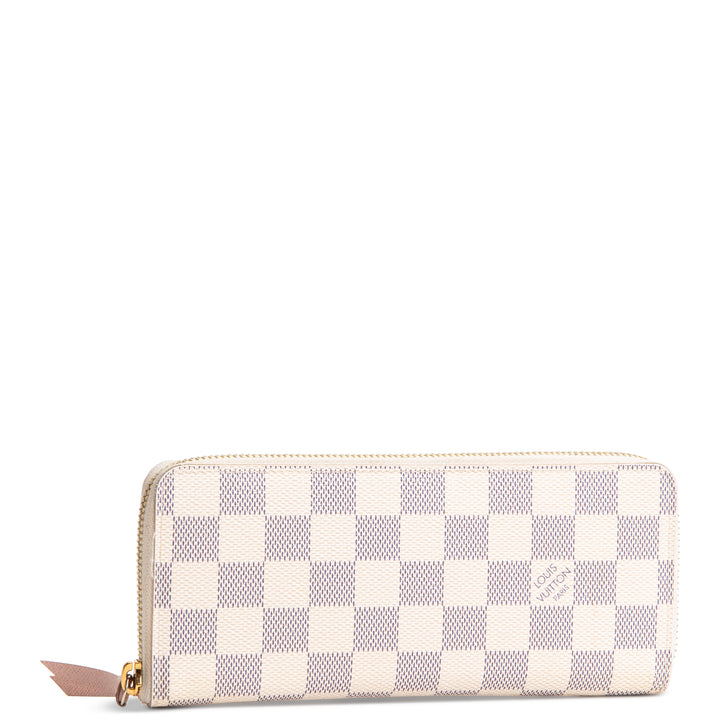 LOUIS VUITTON Damier Azur Clemence Wallet