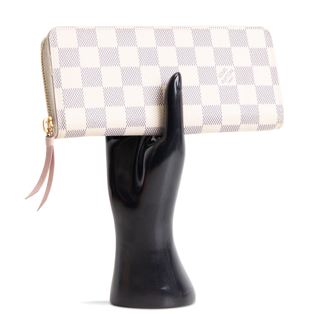 LOUIS VUITTON Damier Azur Clemence Wallet