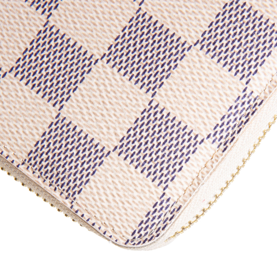 LOUIS VUITTON Damier Azur Clemence Wallet