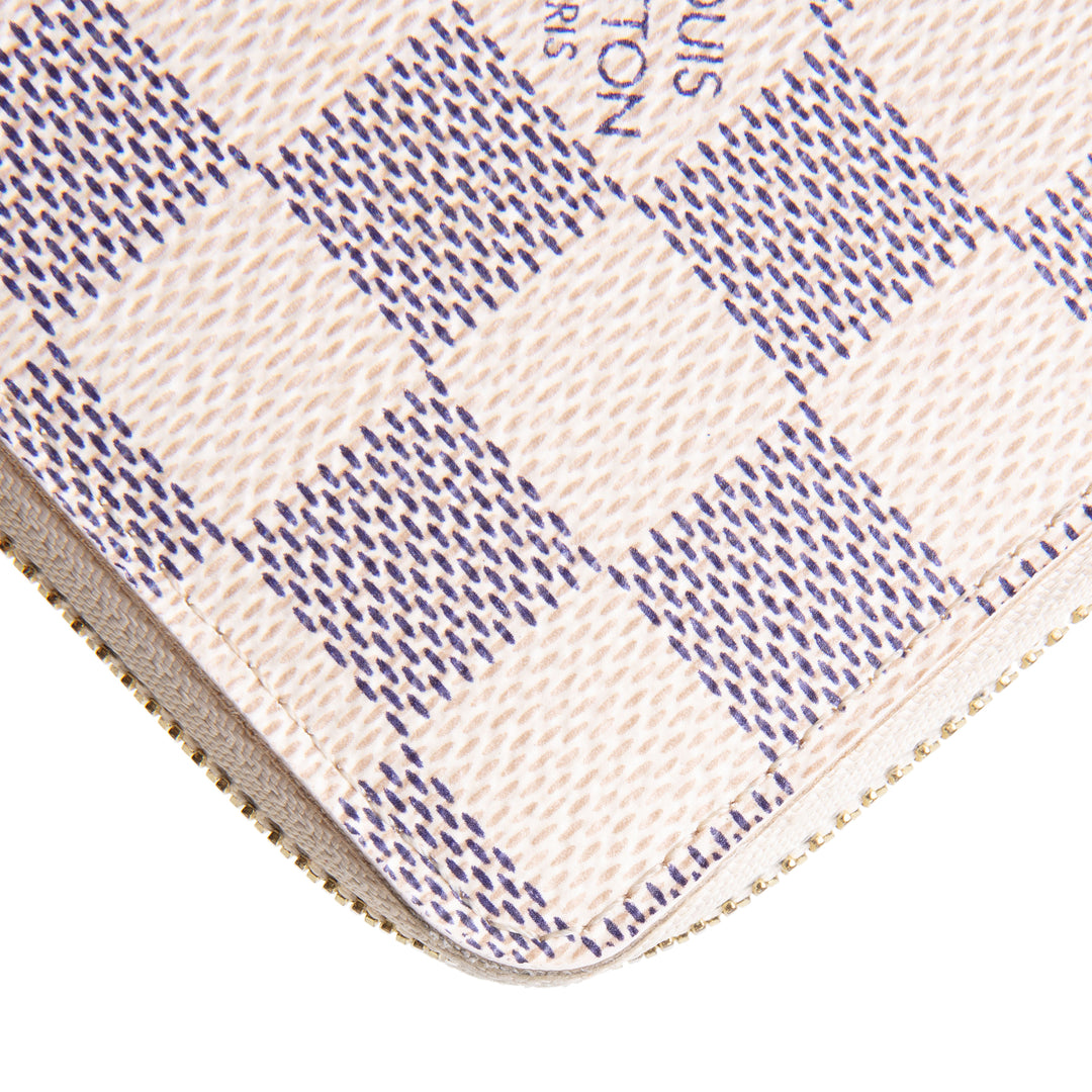 LOUIS VUITTON Damier Azur Clemence Wallet