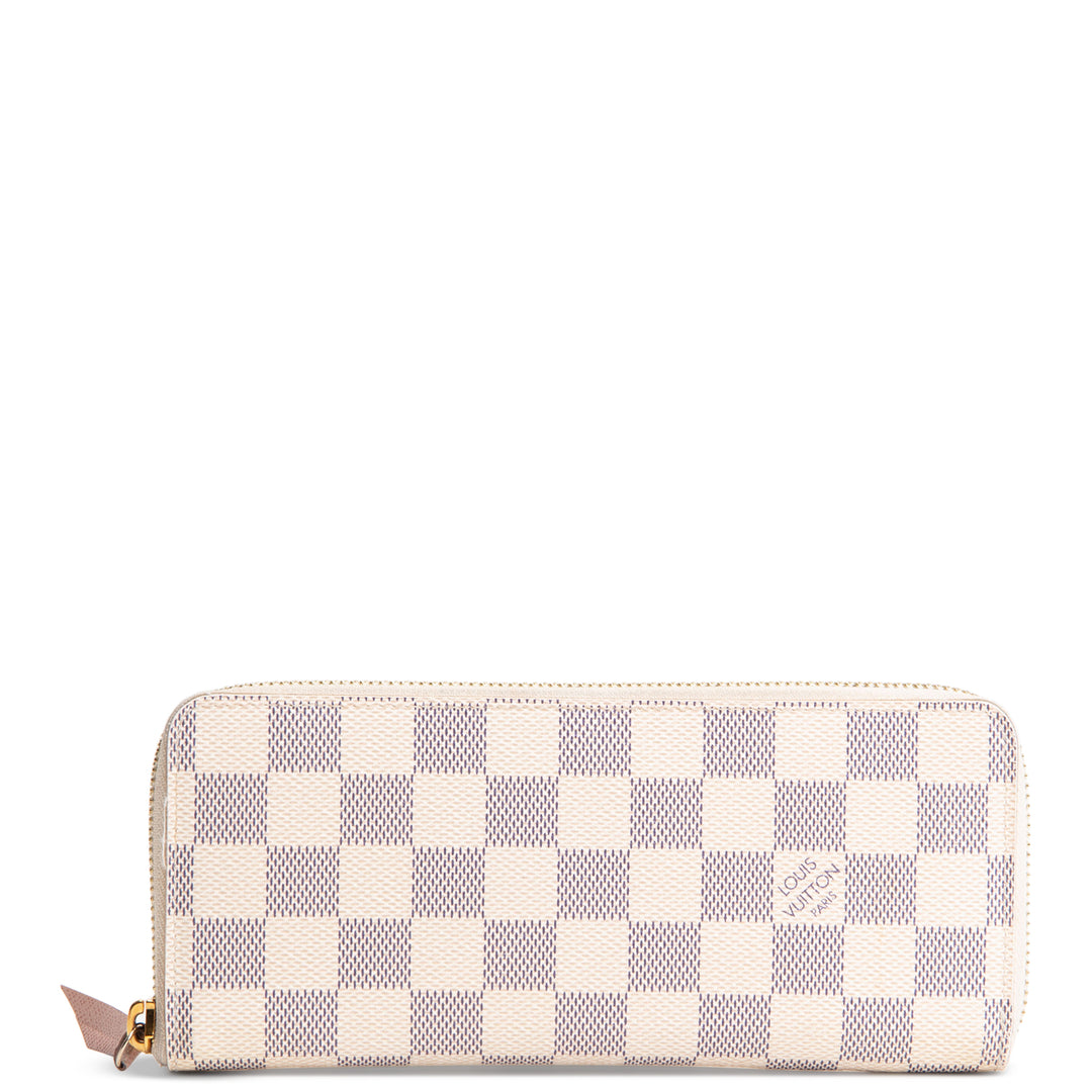 LOUIS VUITTON Damier Azur Clemence Wallet