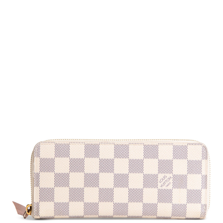 LOUIS VUITTON Damier Azur Clemence Wallet
