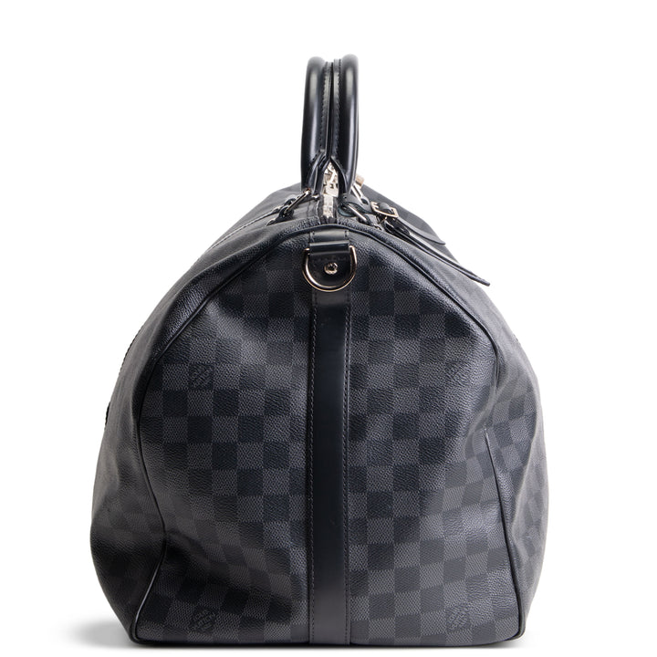 LOUIS VUITTON Damier Graphite Keepall Bandouliere 55