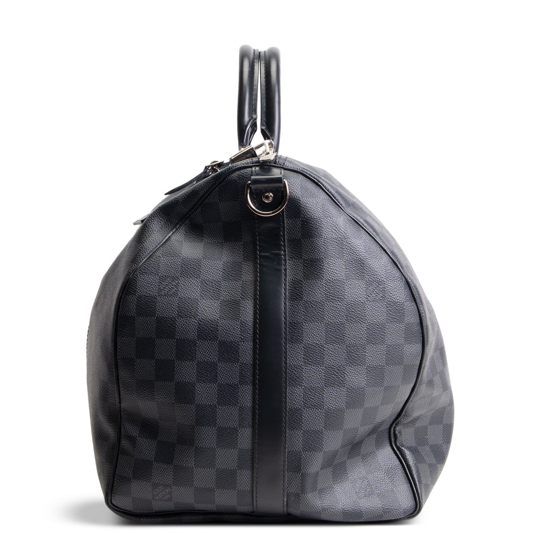 LOUIS VUITTON Damier Graphite Keepall Bandouliere 55