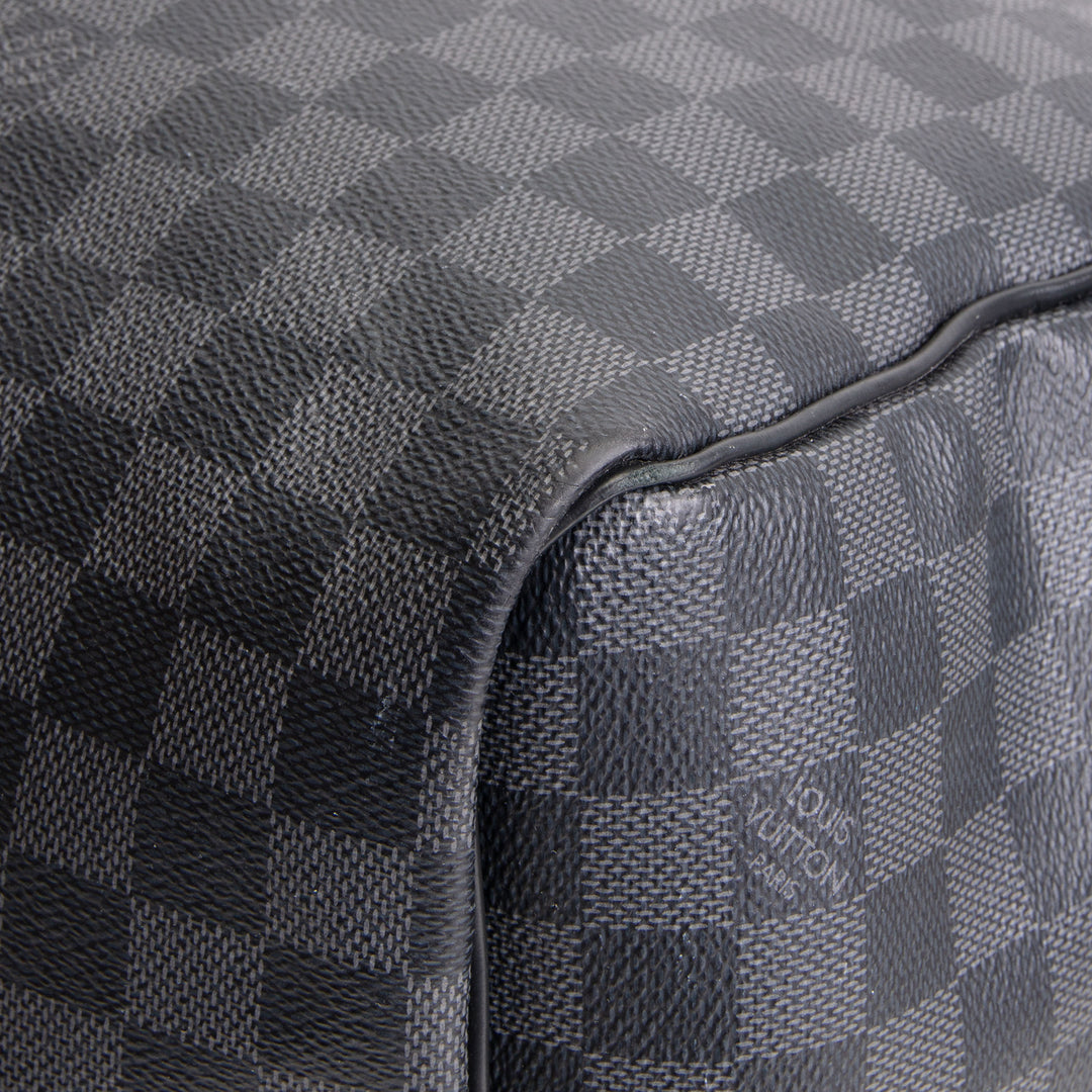LOUIS VUITTON Damier Graphite Keepall Bandouliere 55