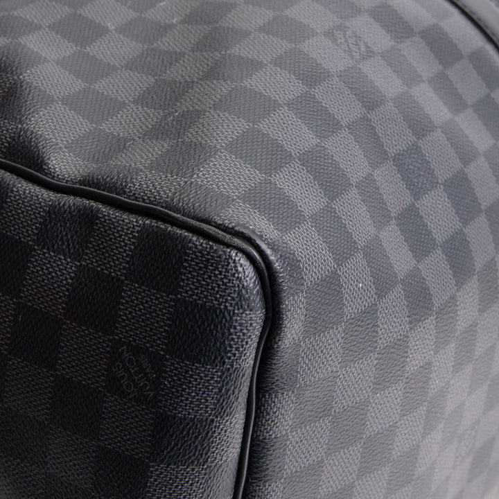 LOUIS VUITTON Damier Graphite Keepall Bandouliere 55