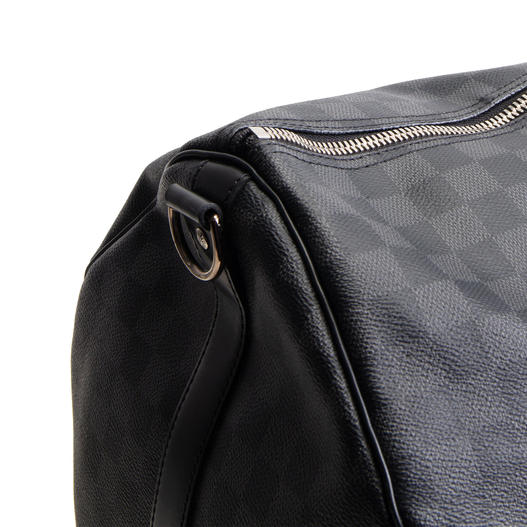 LOUIS VUITTON Damier Graphite Keepall Bandouliere 55