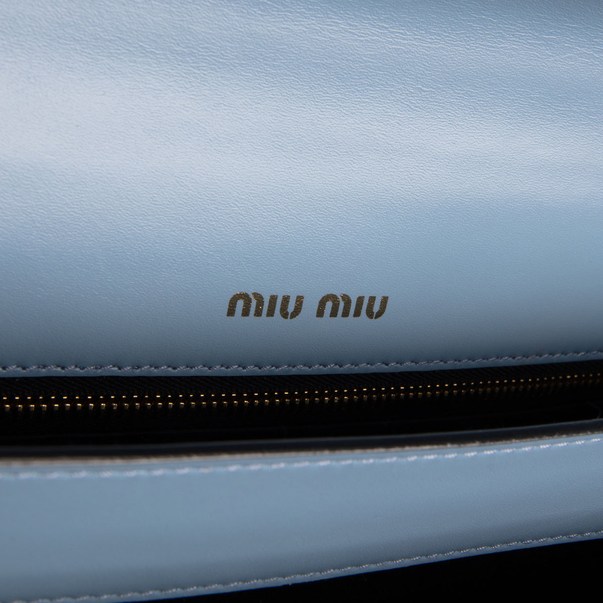 MIU MIU Chain Link Shoulder Bag - Blue
