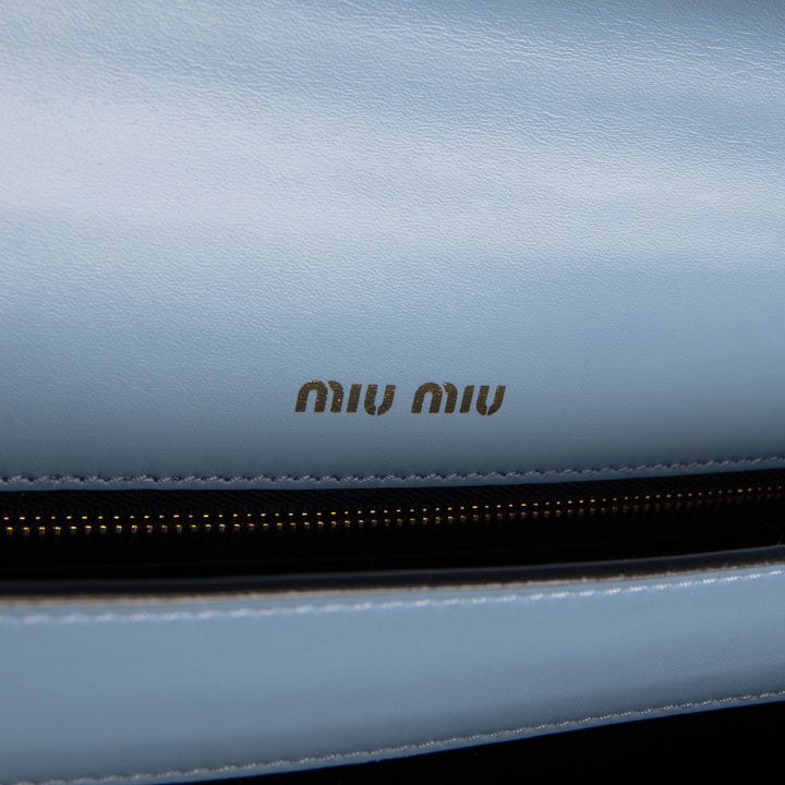 MIU MIU Chain Link Shoulder Bag - Blue