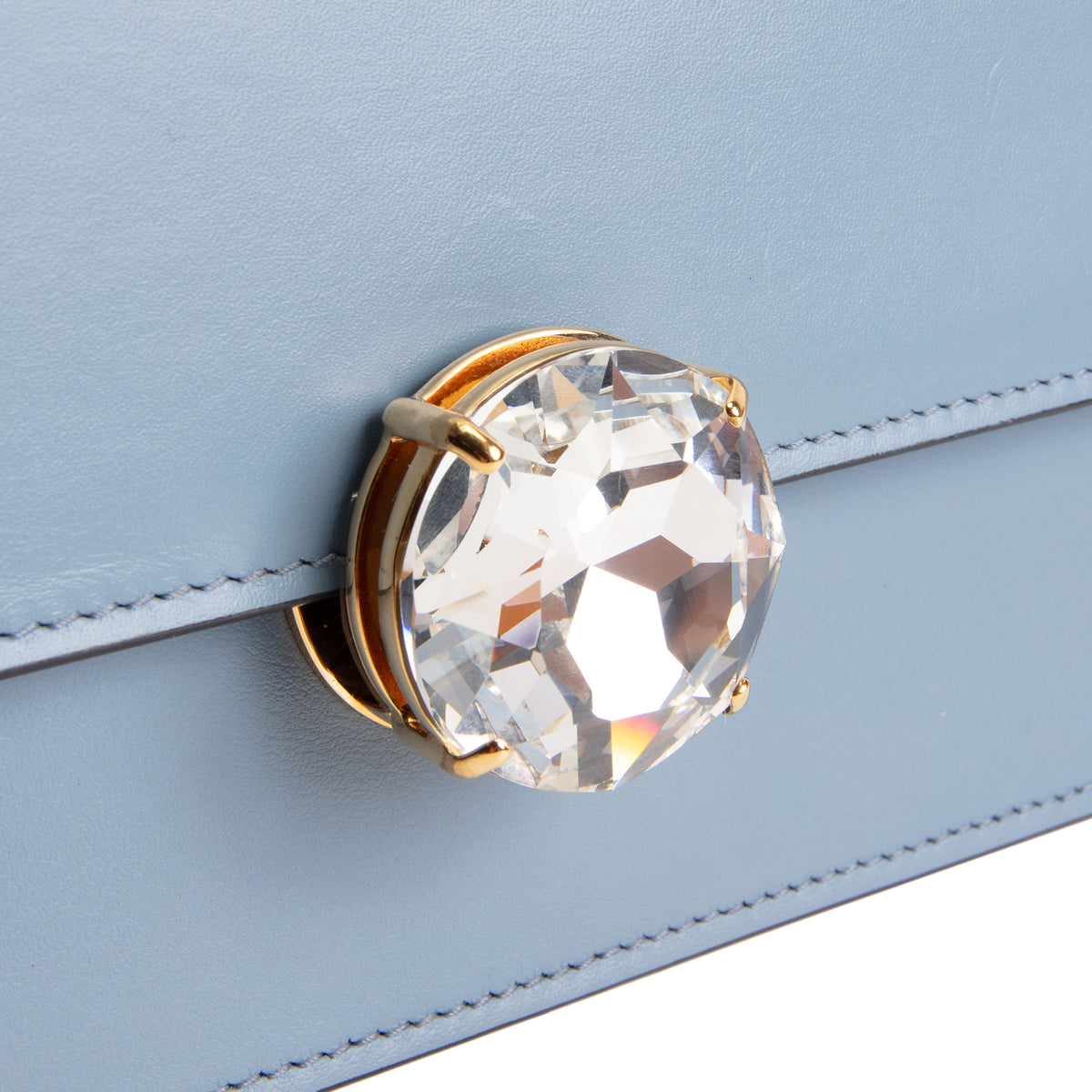 MIU MIU Chain Link Shoulder Bag - Blue