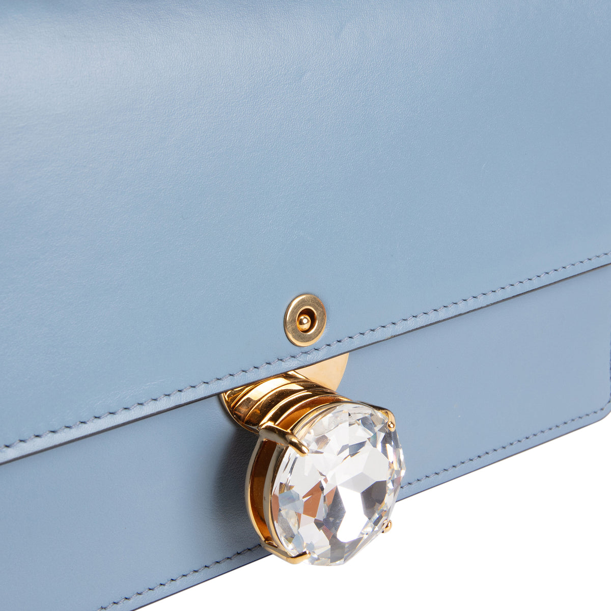 MIU MIU Chain Link Shoulder Bag - Blue