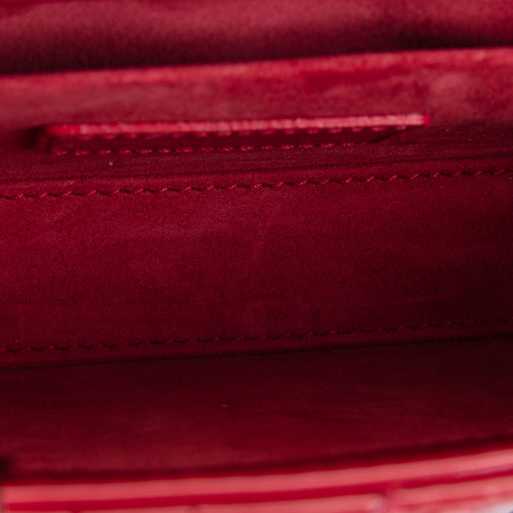 DIOR Lady D-Joy Patent Cannage Small- Red