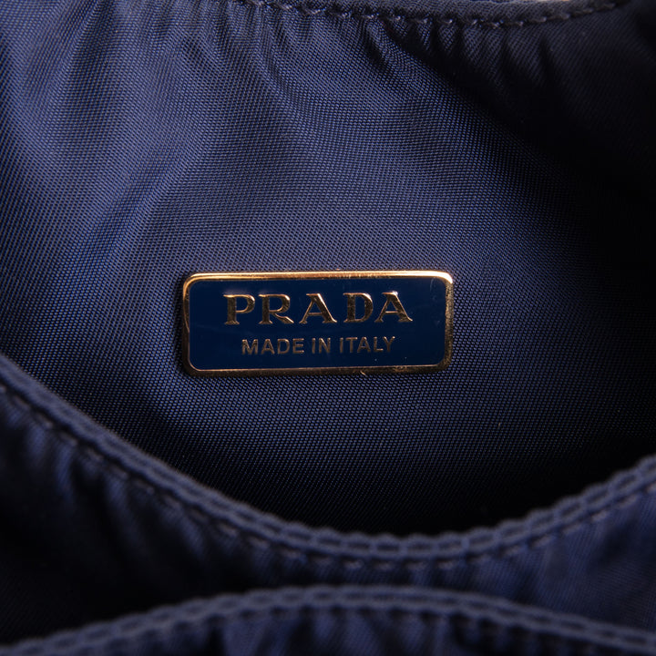 PRADA Padded Re-Nylon Bow - Mini - Baltic Blue