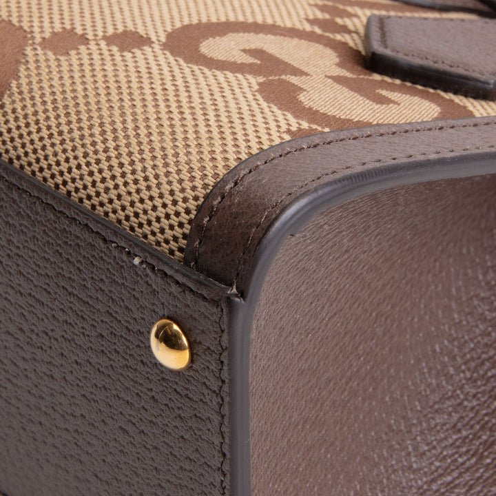 GUCCI Jumbo GG Mini Diana Tote - Beige & Ebony