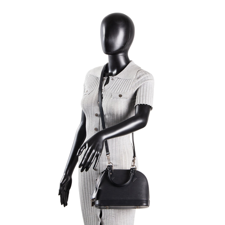 LOUIS VUITTON Epi Alma BB - Black