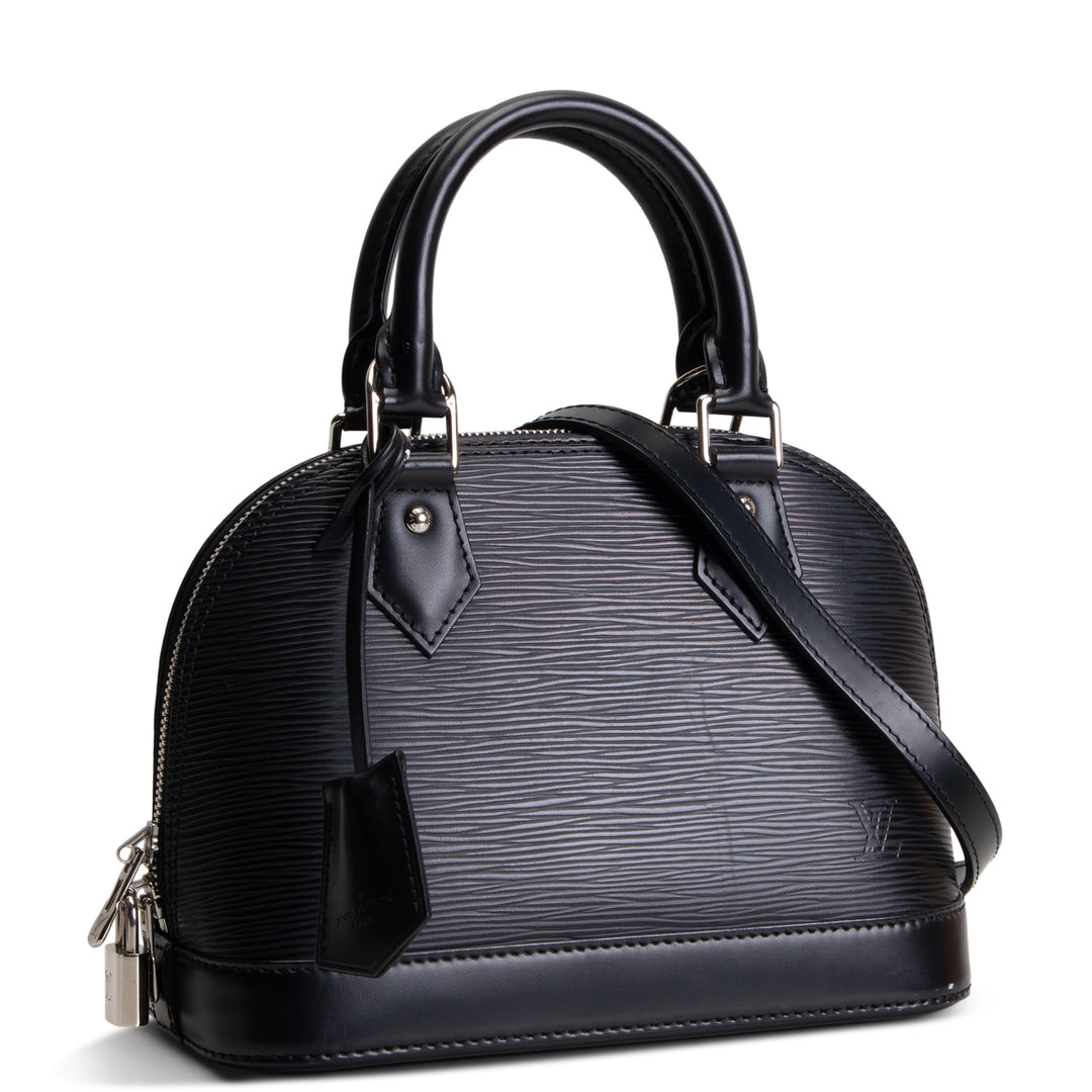 LOUIS VUITTON Epi Alma BB - Black