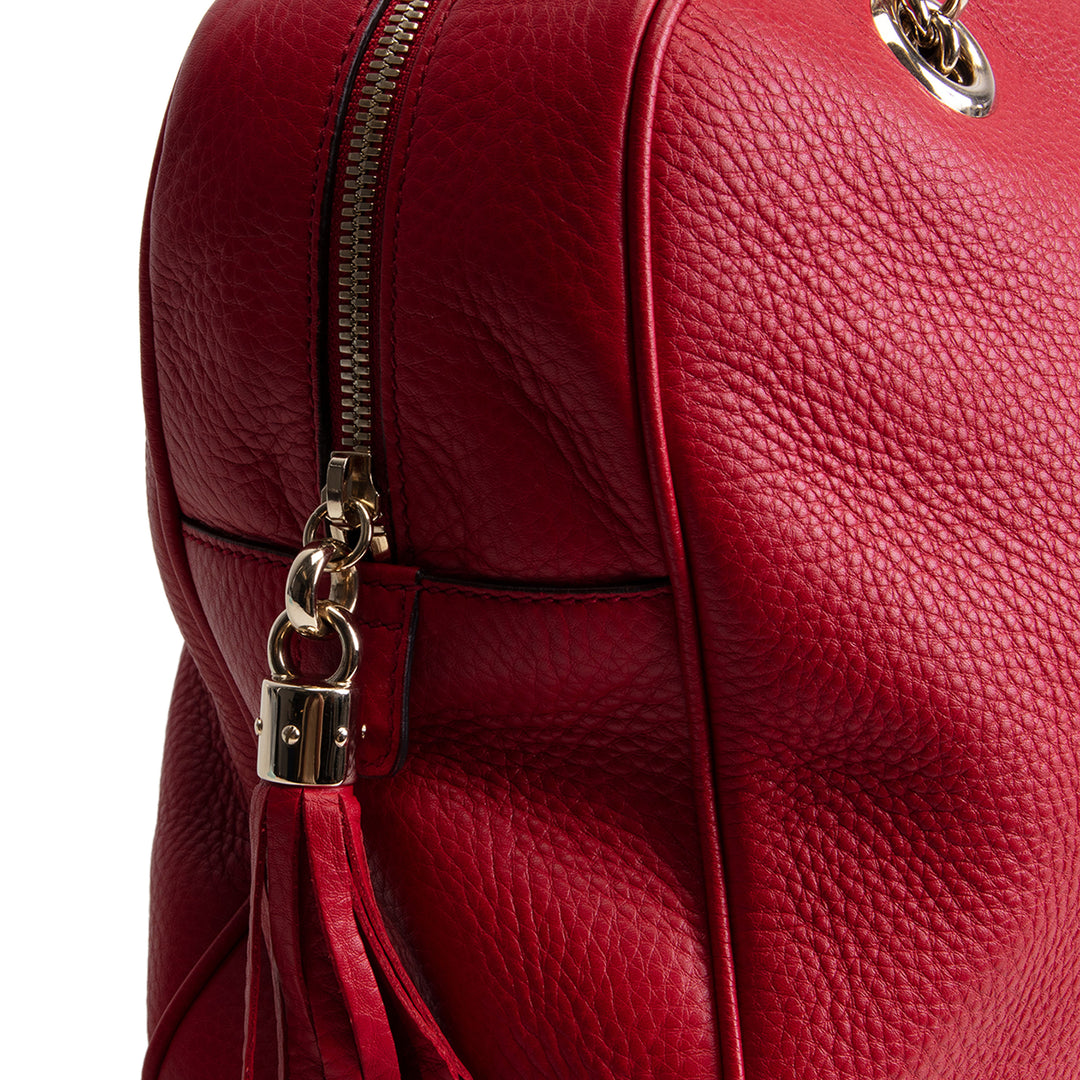 GUCCI Soho Chain Medium Shoulder Bag - Red