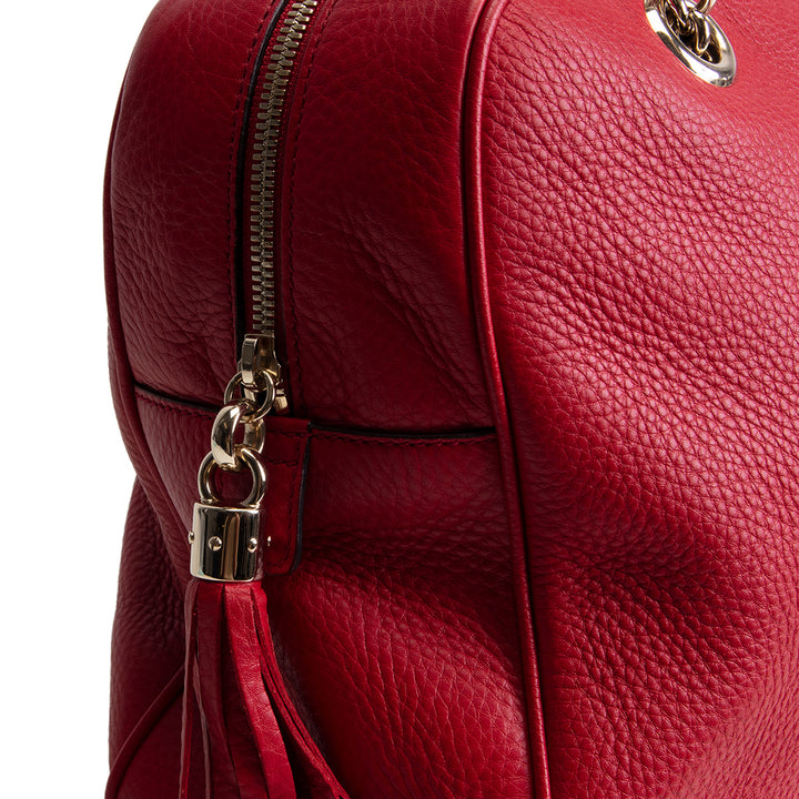 GUCCI Soho Chain Medium Shoulder Bag - Red