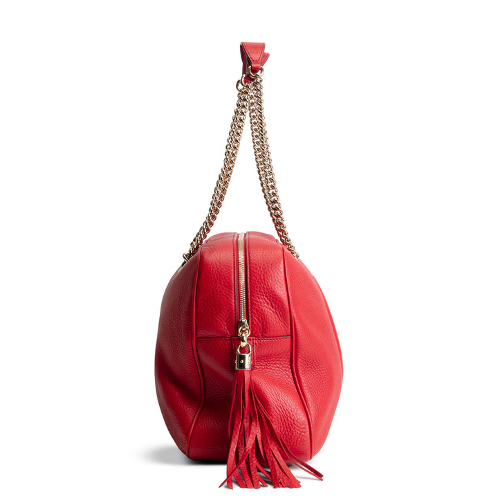 GUCCI Soho Chain Medium Shoulder Bag - Red