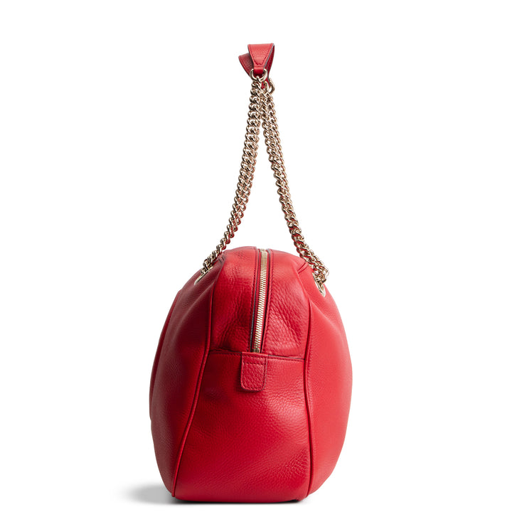 GUCCI Soho Chain Medium Shoulder Bag - Red
