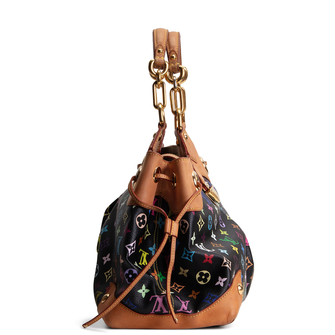 LOUIS VUITTON Monogram Multicolore Ursula Shoulder Bag - Black