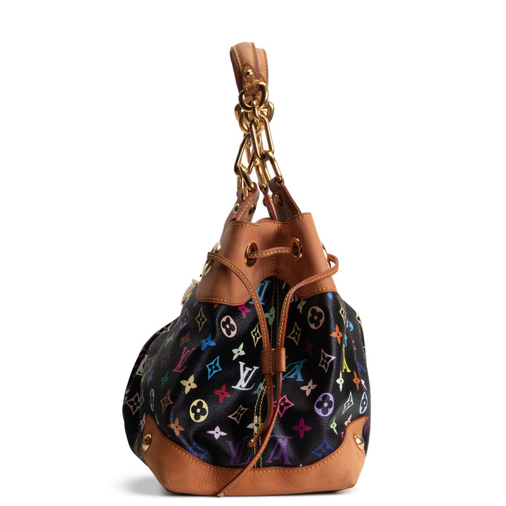 LOUIS VUITTON Monogram Multicolore Ursula Shoulder Bag - Black