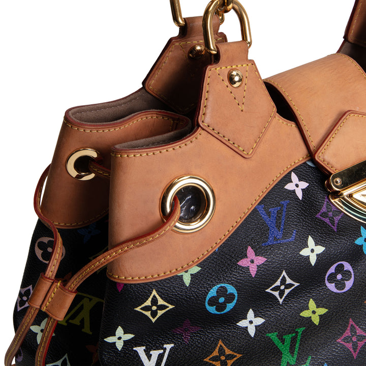 LOUIS VUITTON Monogram Multicolore Ursula Shoulder Bag - Black
