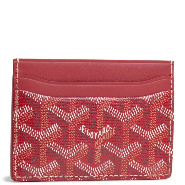 GOYARD Goyardine Sulpice Card Holder - Red
