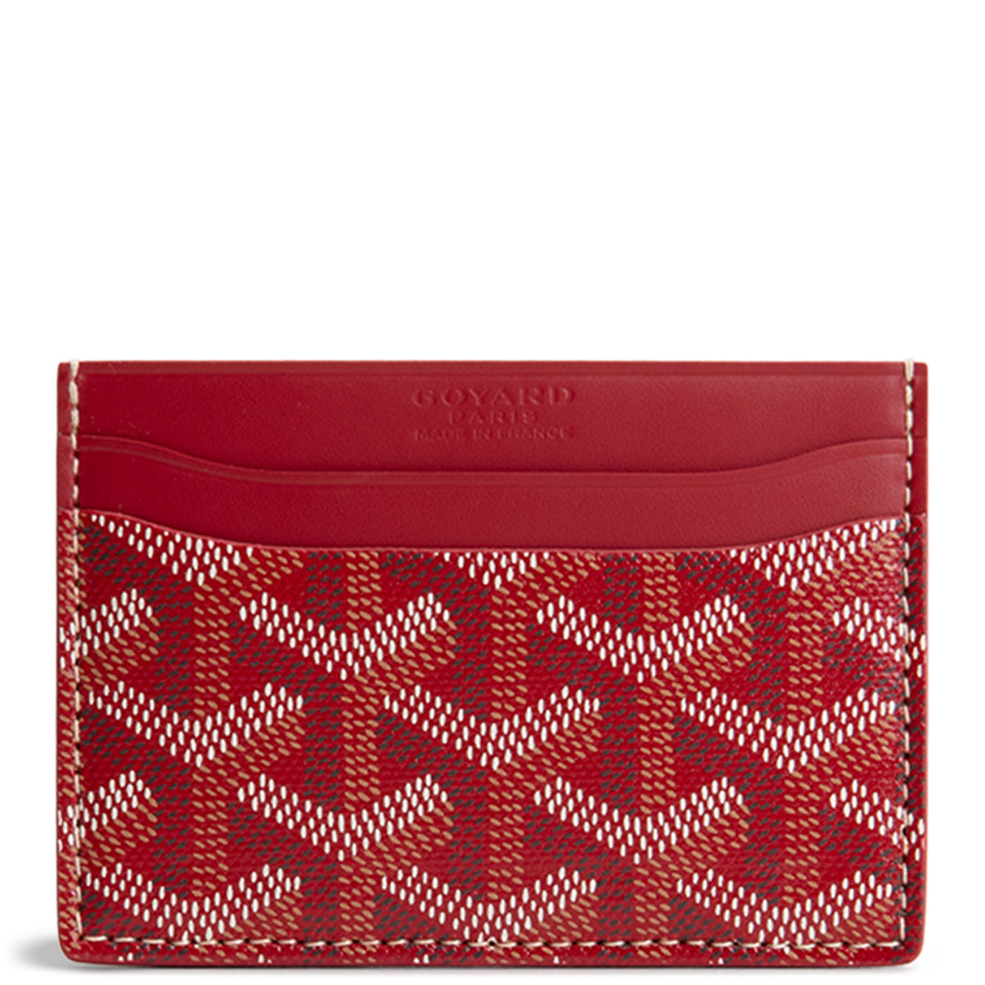 GOYARD Goyardine Sulpice Card Holder - Red