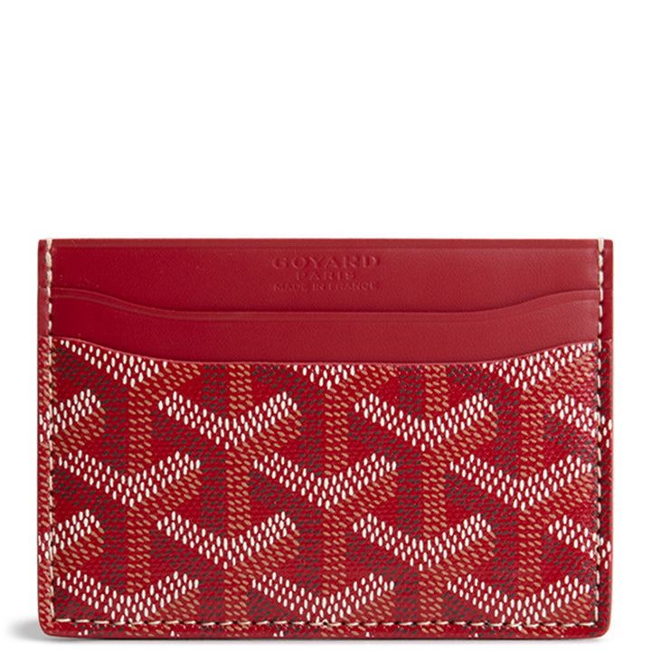 GOYARD Goyardine Sulpice Card Holder - Red
