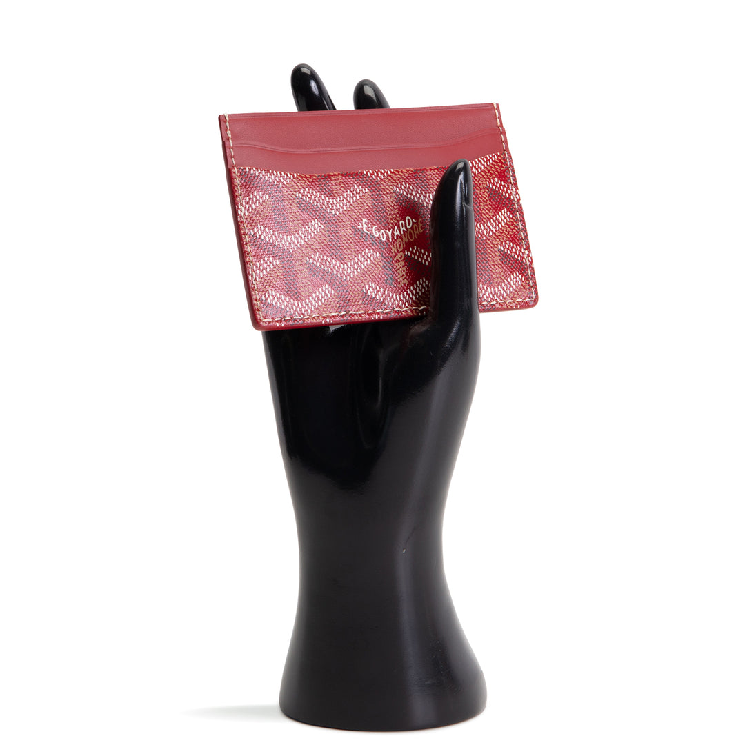 GOYARD Goyardine Sulpice Card Holder - Red