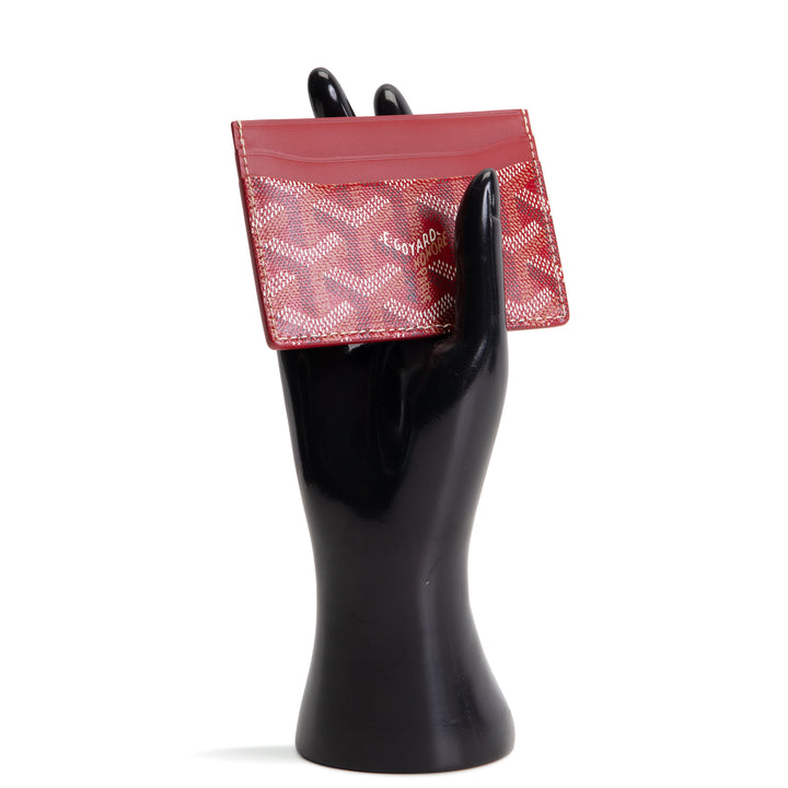 GOYARD Goyardine Sulpice Card Holder - Red