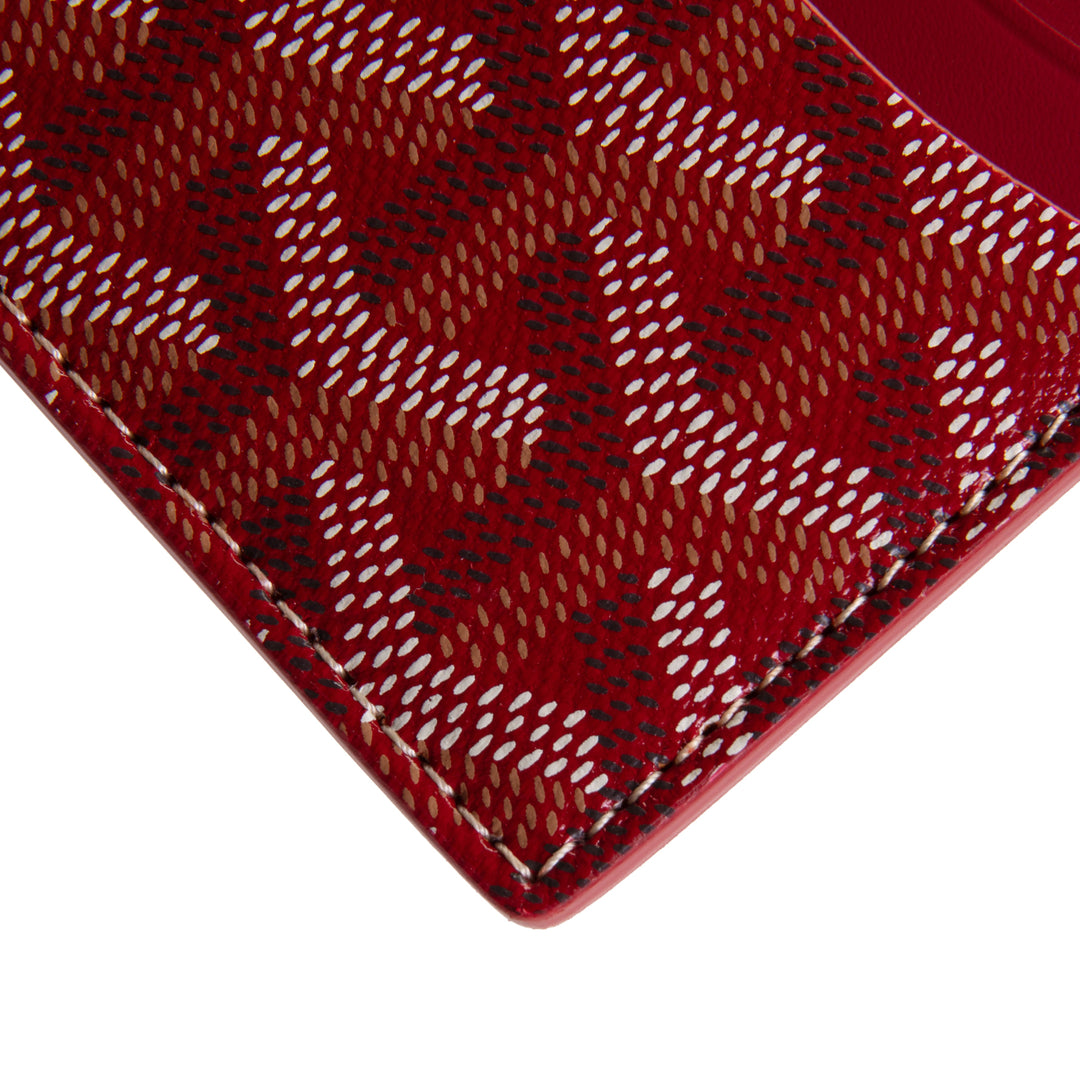 GOYARD Goyardine Sulpice Card Holder - Red