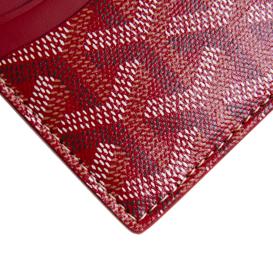 GOYARD Goyardine Sulpice Card Holder - Red