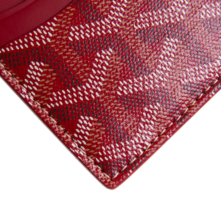 GOYARD Goyardine Sulpice Card Holder - Red