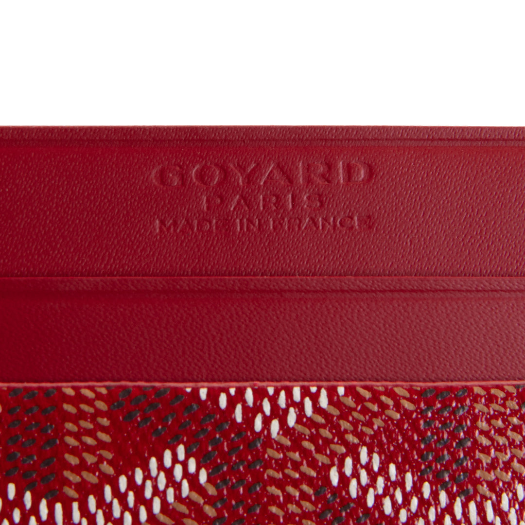 GOYARD Goyardine Sulpice Card Holder - Red