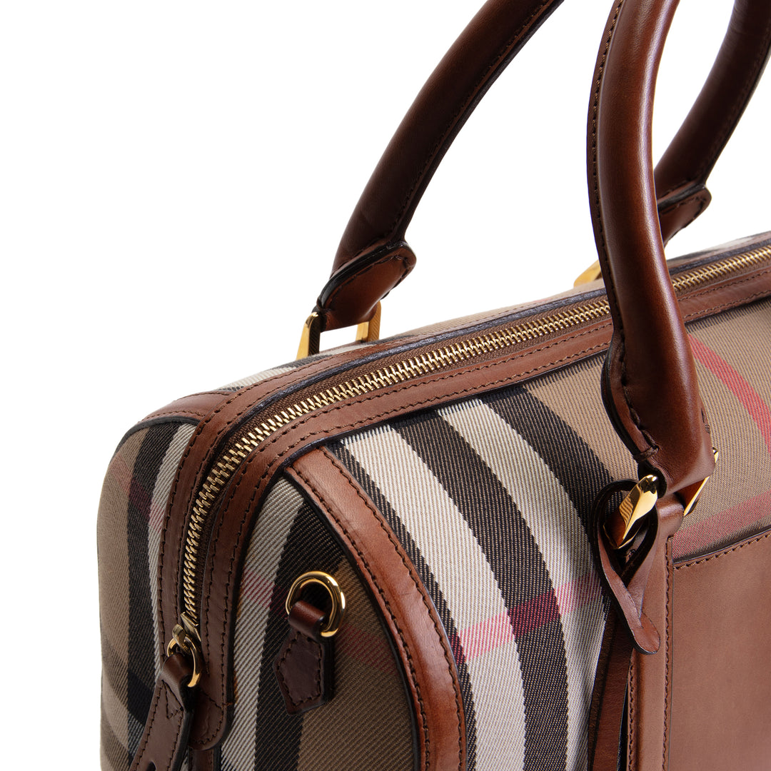 BURBERRY House Check Bowling Bag