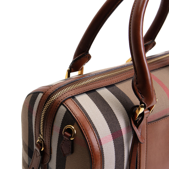 BURBERRY House Check Bowling Bag