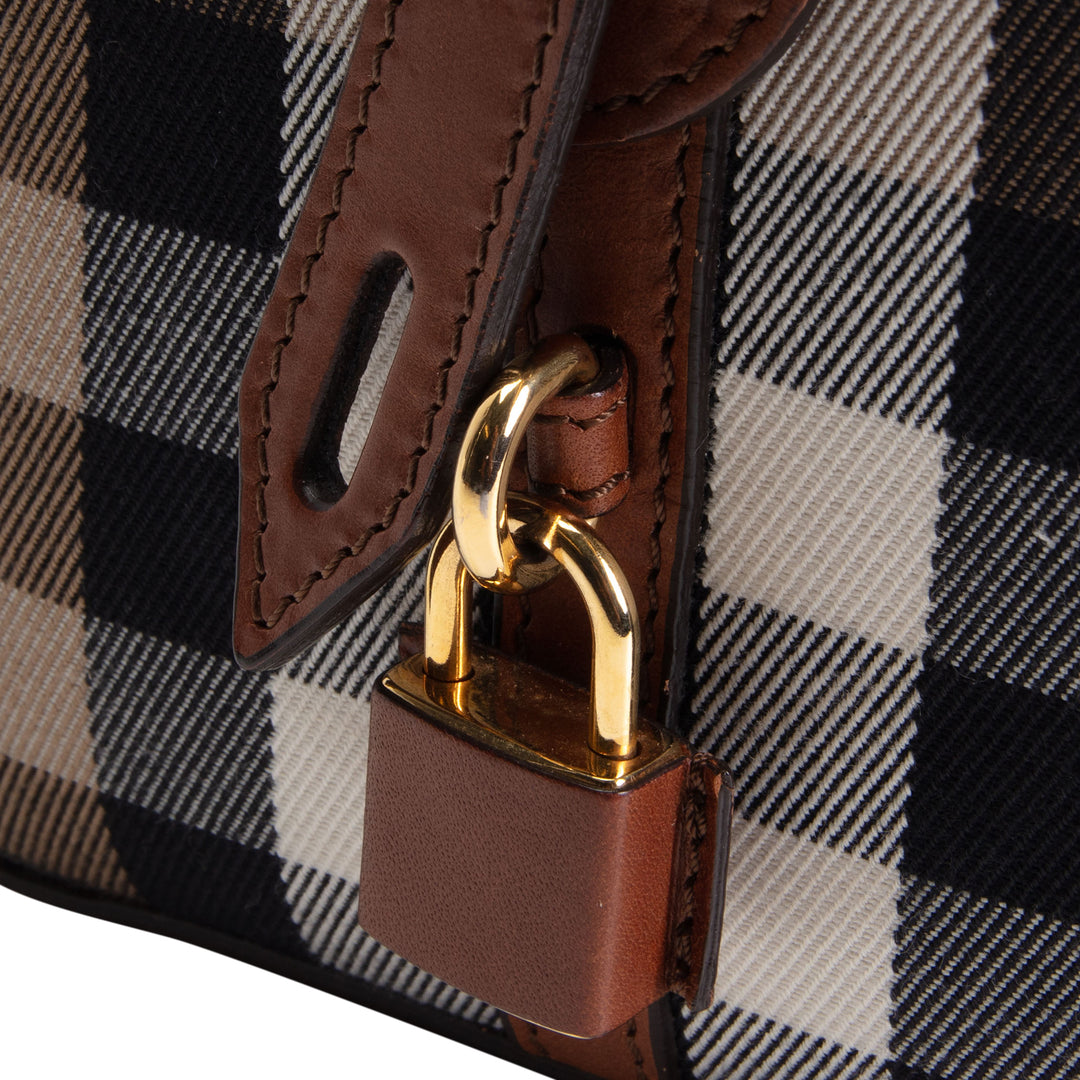 BURBERRY House Check Bowling Bag