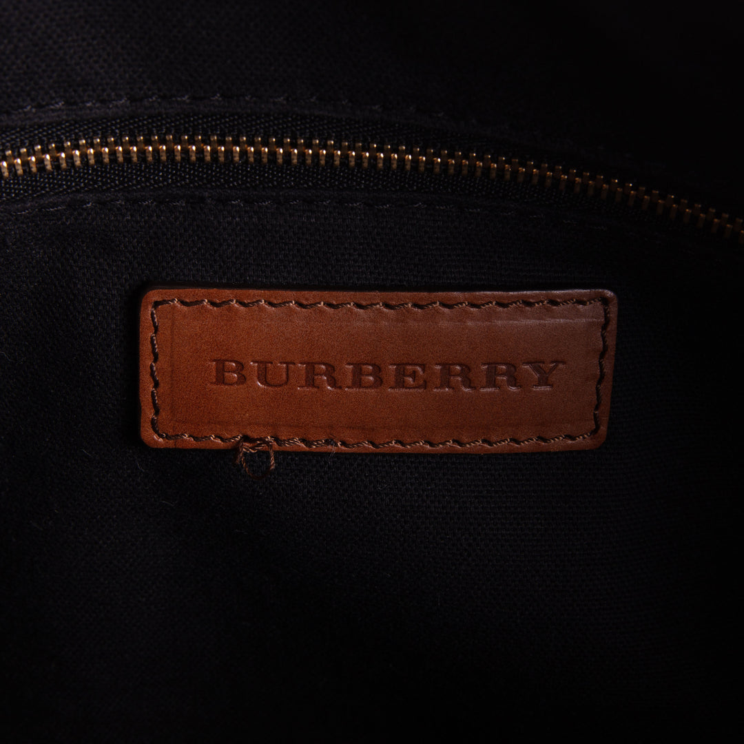 BURBERRY House Check Bowling Bag