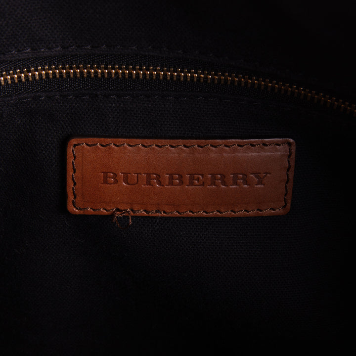 BURBERRY House Check Bowling Bag
