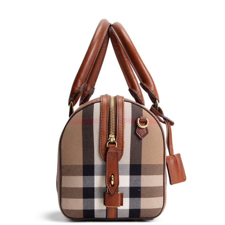 BURBERRY House Check Bowling Bag