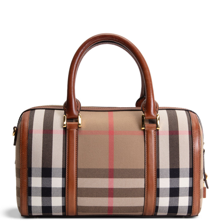 BURBERRY House Check Bowling Bag