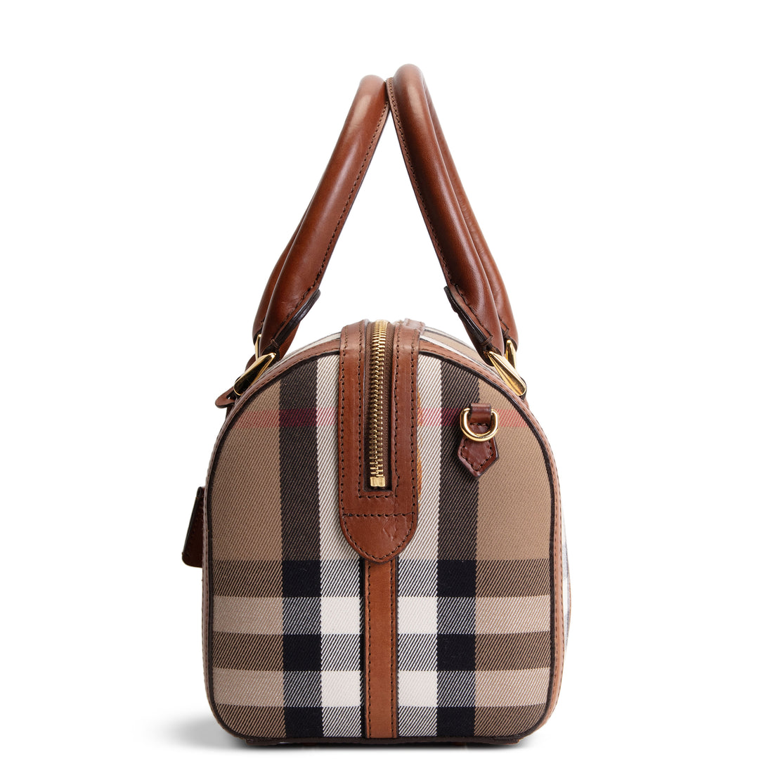 BURBERRY House Check Bowling Bag