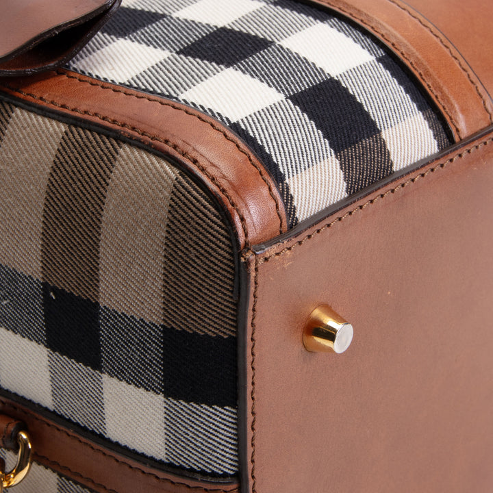 BURBERRY House Check Bowling Bag
