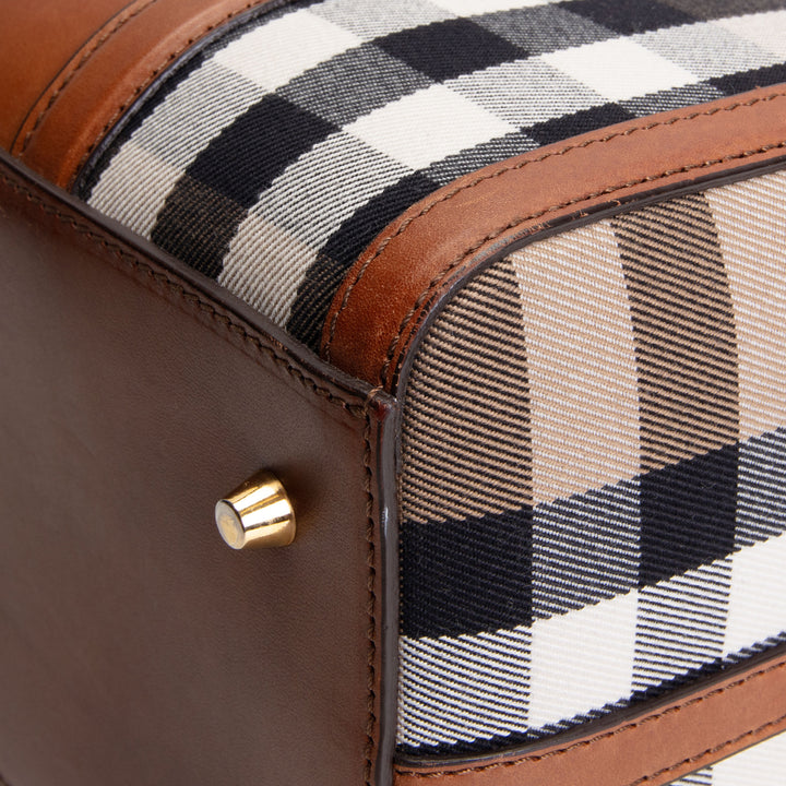 BURBERRY House Check Bowling Bag