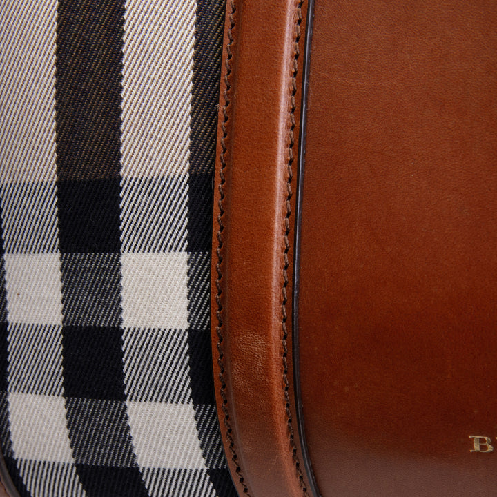 BURBERRY House Check Bowling Bag