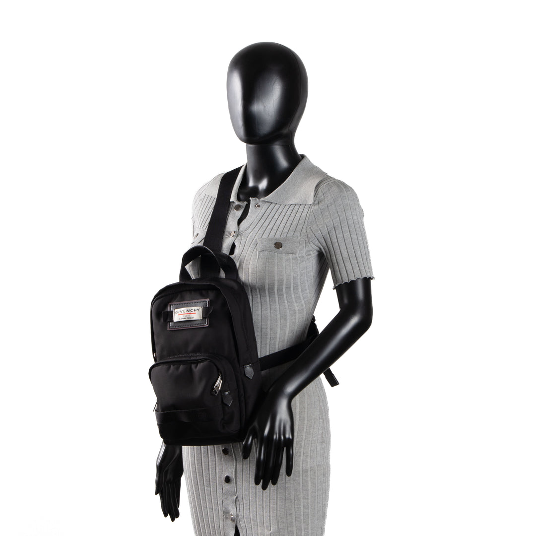 GIVENCHY Nylon Downtown Sling Bag - Black