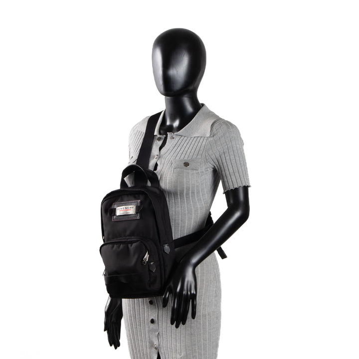 GIVENCHY Nylon Downtown Sling Bag - Black